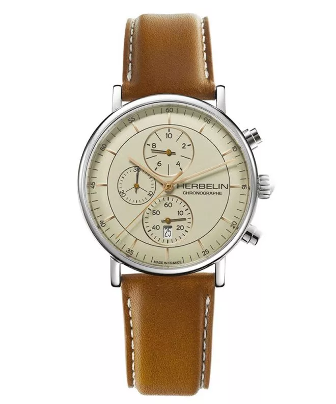 Zegarek męski Herbelin Inspiration Chronographe 35647AP17TRGD (35647/AP17TRGD)