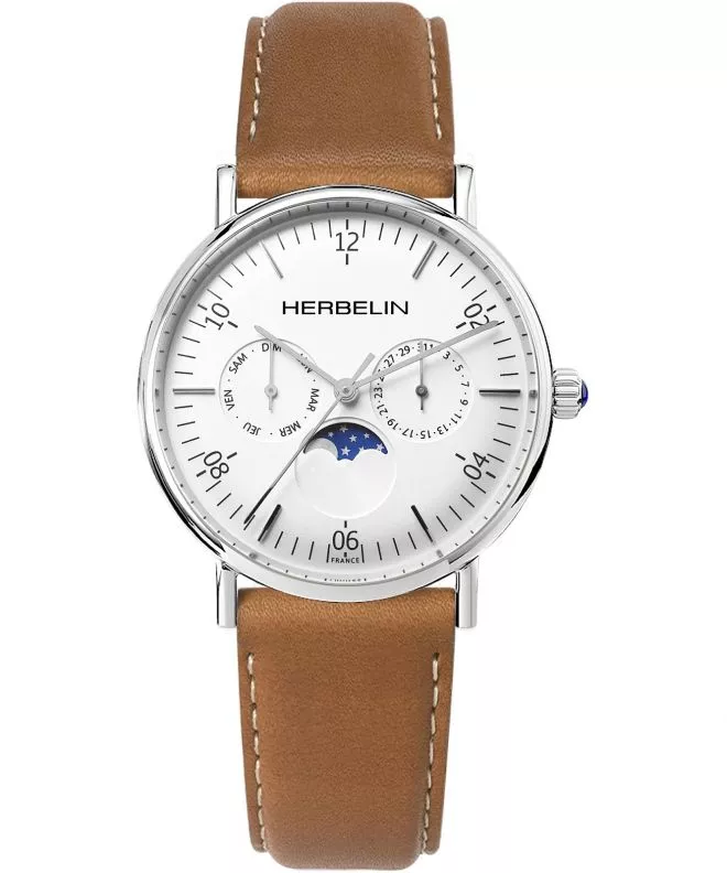 Zegarek męski Herbelin Inspiration Moon Phase 12747AP11GD (12747/AP11GO)