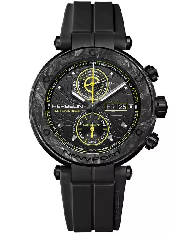 Zegarek męski Herbelin Newport Carbon Titanium Automatic Chronograph Limited Edition 288CTN14CA