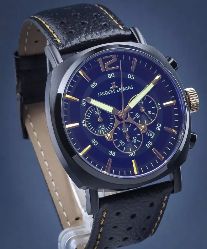 Zegarek męski Jacques Lemans Lugano Chronograph 1-1645.1O