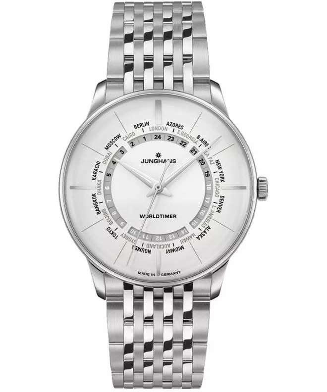 Zegarek męski Junghans Meister Worldtimer Automatic 027/3011.45
