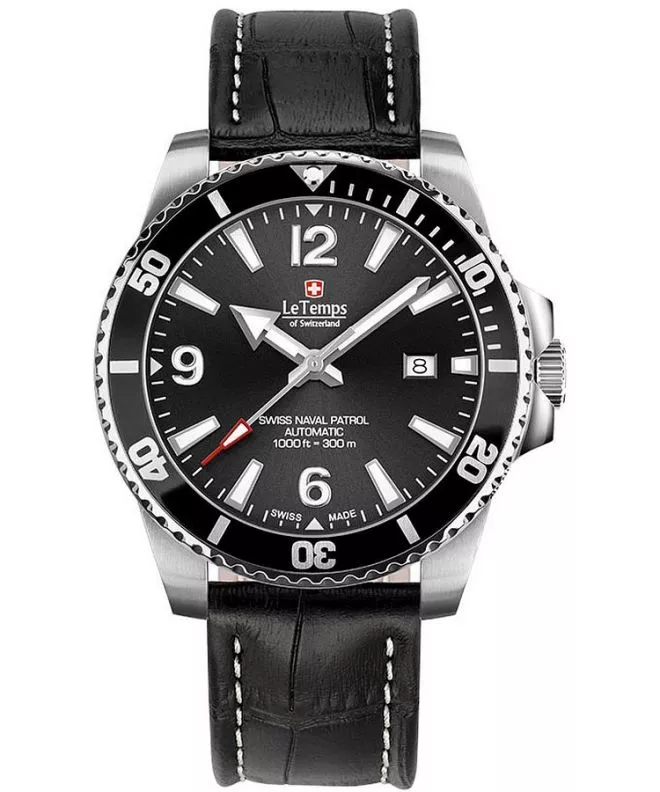 Zegarek męski Le Temps Swiss Naval Patrol Automatic LT1045.01BL01