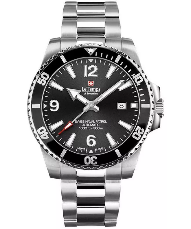 Zegarek męski Le Temps Swiss Naval Patrol Automatic LT1045.01BS01