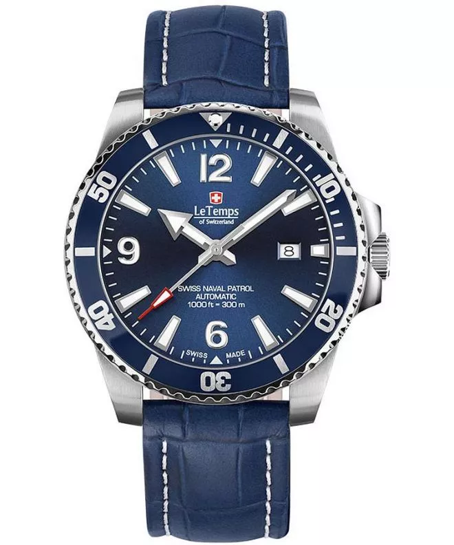 Zegarek męski Le Temps Swiss Naval Patrol Automatic LT1045.03BL13
