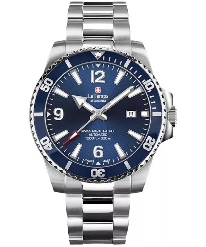 Zegarek męski Le Temps Swiss Naval Patrol Automatic LT1045.03BS01