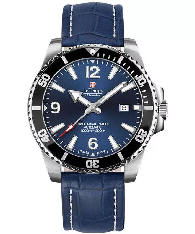 Zegarek męski Le Temps Swiss Naval Patrol Automatic LT1045.13BL13