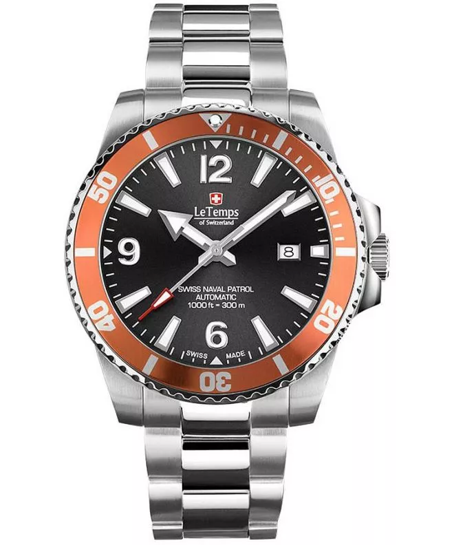 Zegarek męski Le Temps Swiss Naval Patrol Automatic LT1045.14BS01