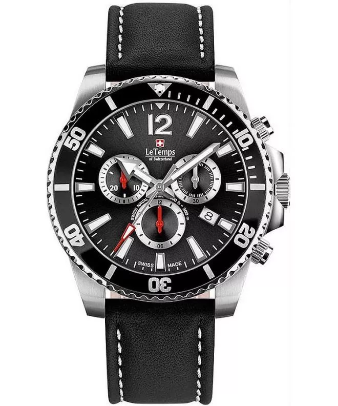 Zegarek męski Le Temps Swiss Naval Patrol Chrono LT1044.01BL11