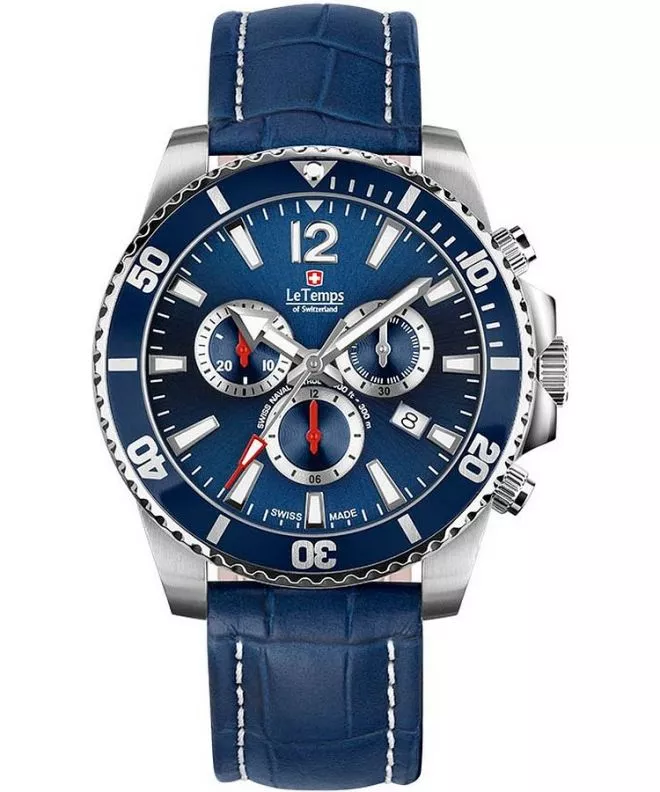 Zegarek męski Le Temps Swiss Naval Patrol Chrono LT1044.03BL13