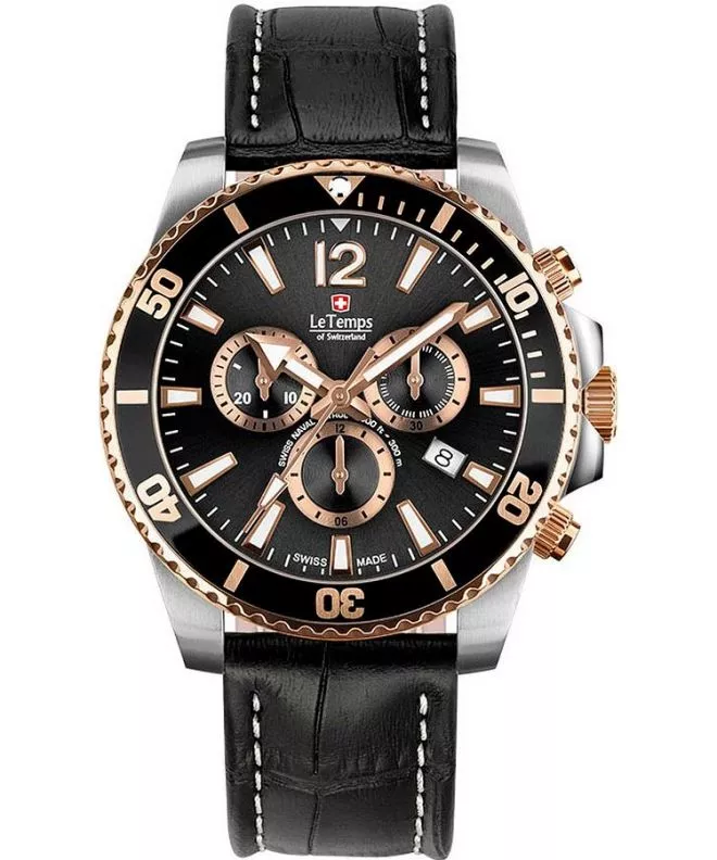 Zegarek męski Le Temps Swiss Naval Patrol Chrono LT1044.45BL51