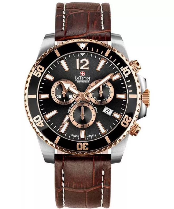 Zegarek męski Le Temps Swiss Naval Patrol Chrono LT1044.45BL52