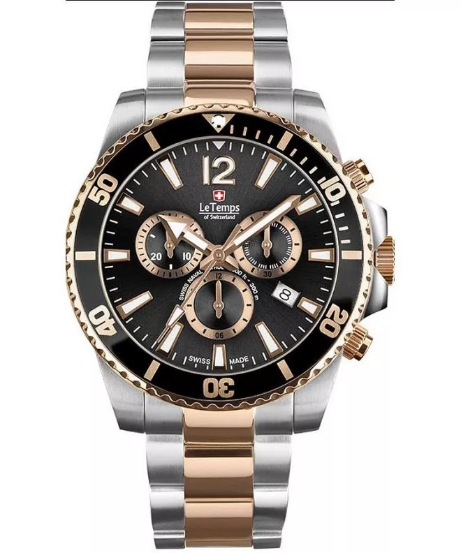 Zegarek męski Le Temps Swiss Naval Patrol Chronograph LT1044.45BT02