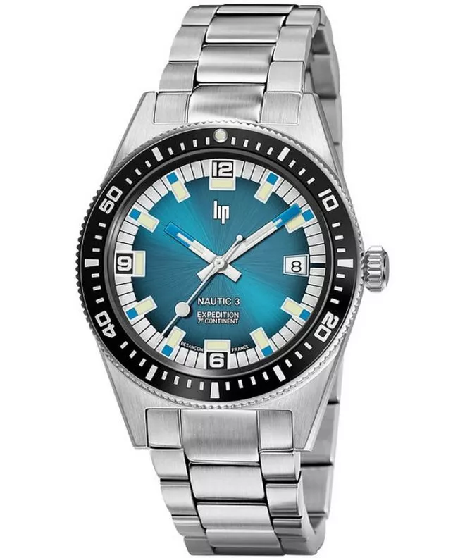 Zegarek męski Lip Nautic 3 Automatique 7E Continent Limited Edition 670096
