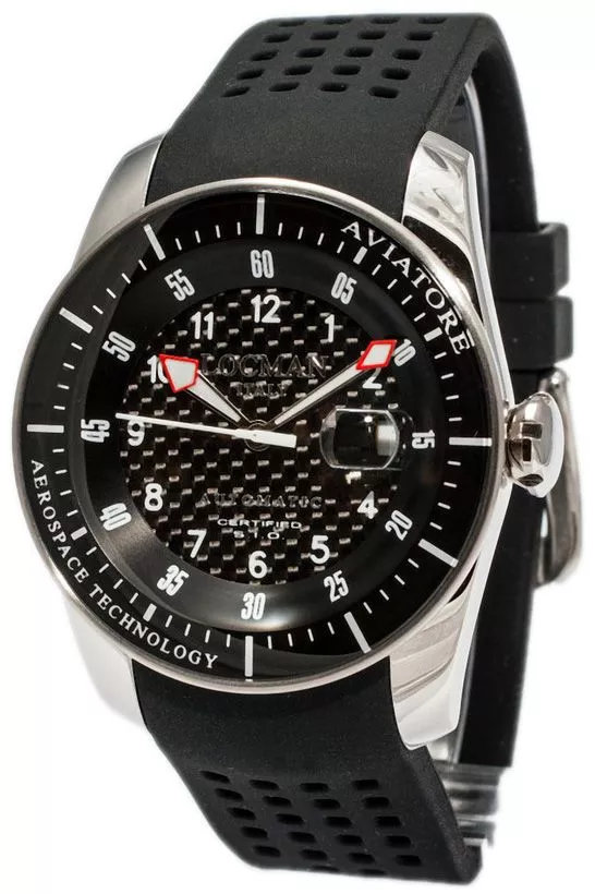 Zegarek męski Locman Aviatore Automatic 0455V01-00CBKWSK