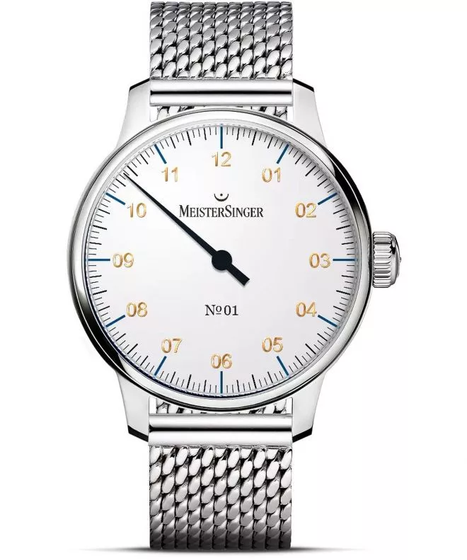 Zegarek męski MeisterSinger N°01 White AM3301G_MIL20