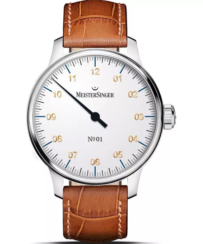 Zegarek męski MeisterSinger N°01 White AM3301G_SG03