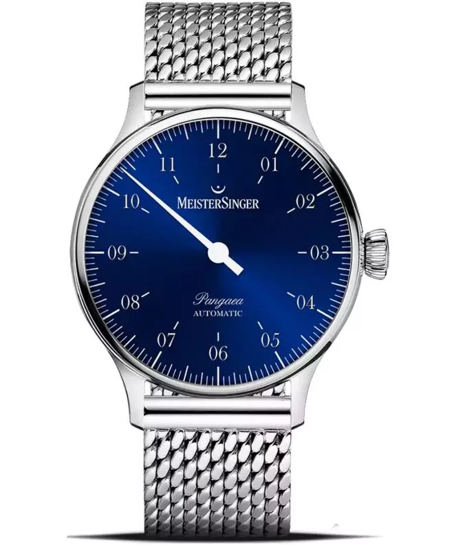 Zegarek męski MeisterSinger Pangaea Sunburst Blue Automatic PM9908_MIL20