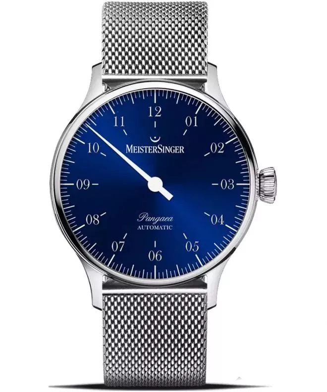 Zegarek męski MeisterSinger Pangaea Sunburst Blue Automatic PM9908_MLN20