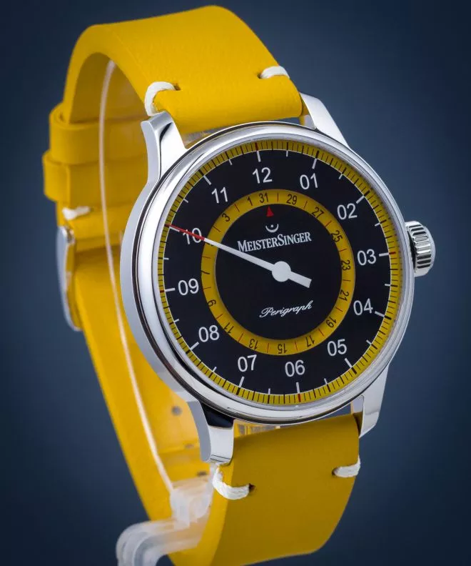 Zegarek męski MeisterSinger Perigraph Mellow Yellow Limited Edition S-AM1025