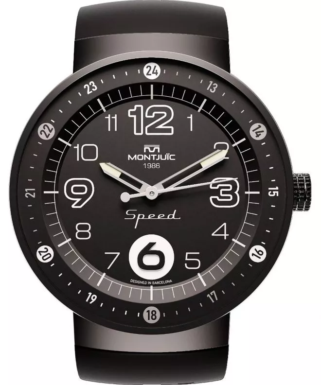 Zegarek męski Montjuic Speed Elegance All Black PVD MJ1.0103.B