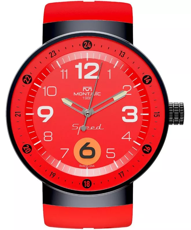 Zegarek męski Montjuic Speed Motorsports Ferrari F1 Inspired Red Maranello MJ1.1510.B