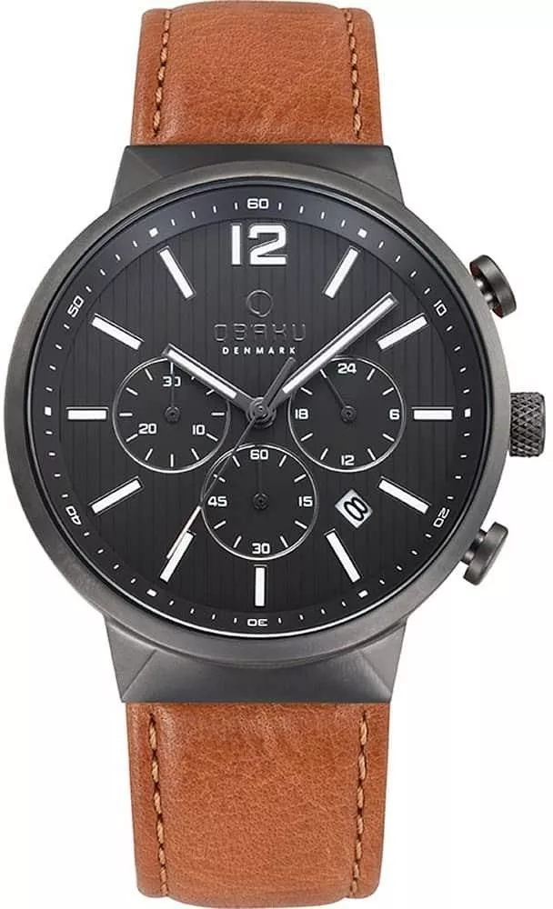 Zegarek męski Obaku Storm Chronograph V180GCUURZ