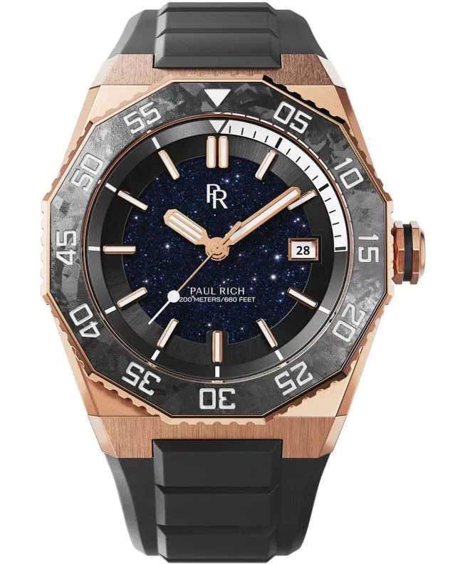Zegarek męski Paul Rich Aquacarbon Pro Sunset Gold Aventurine 766236337401