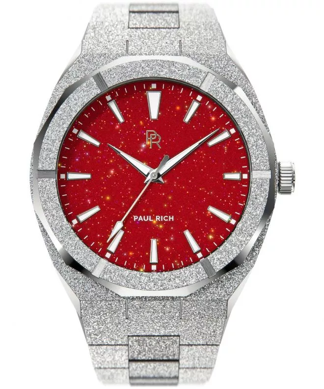 Zegarek męski Paul Rich Frosted Star Dust Red Silver 655469302327