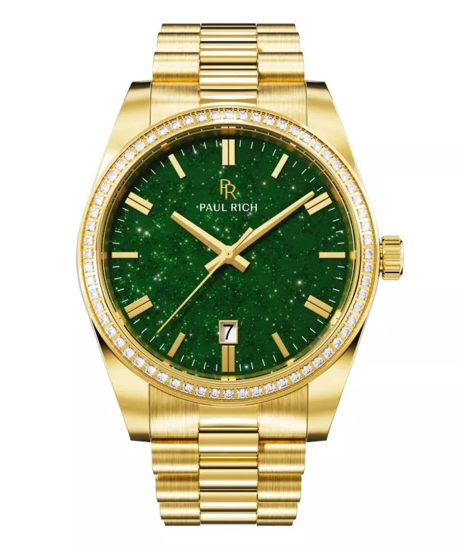 Zegarek męski Paul Rich Legacy Aventurine Gold Green 783385960793