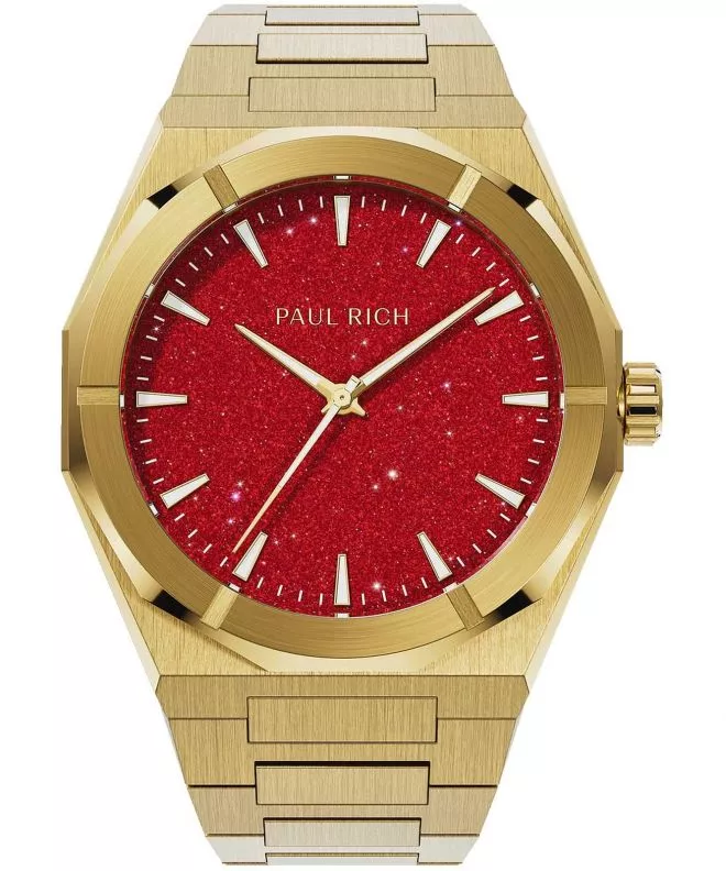 Zegarek męski Paul Rich Star Dust II Gold Red 766236337005
