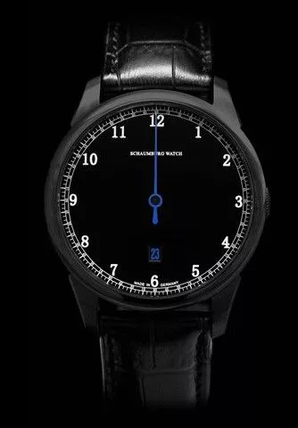 Zegarek męski Schaumburg Gnomonic Black & White Blue Automatic SCH-GNWBB