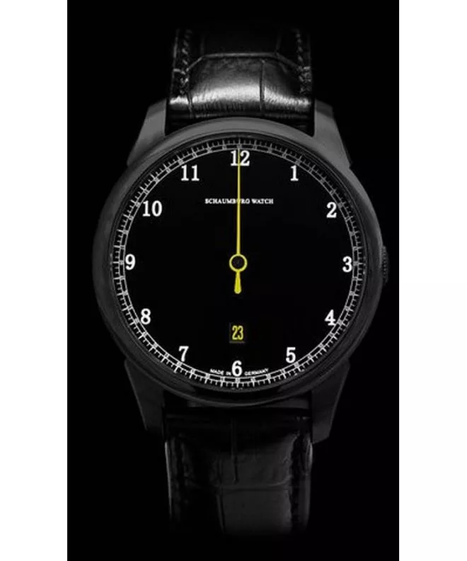 Zegarek męski Schaumburg Gnomonic Black & White Yellow Automatic SCH-GNBWY