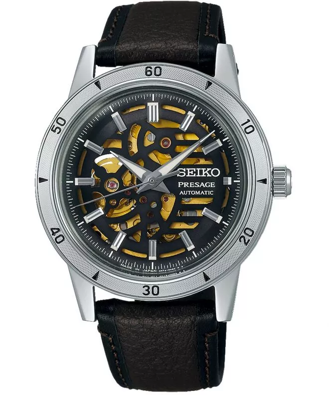 Zegarek męski Seiko Style 60's Skeleton Automatic SSA461J1