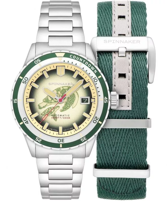 Zegarek męski Spinnaker Hass Turtle Green MCS Limited Edition SET SP-5123-11