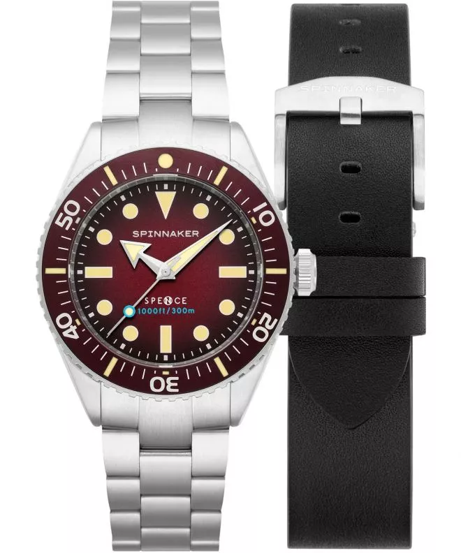 Zegarek męski Spinnaker Spence 300 Crimson Red SET SP-5097-55