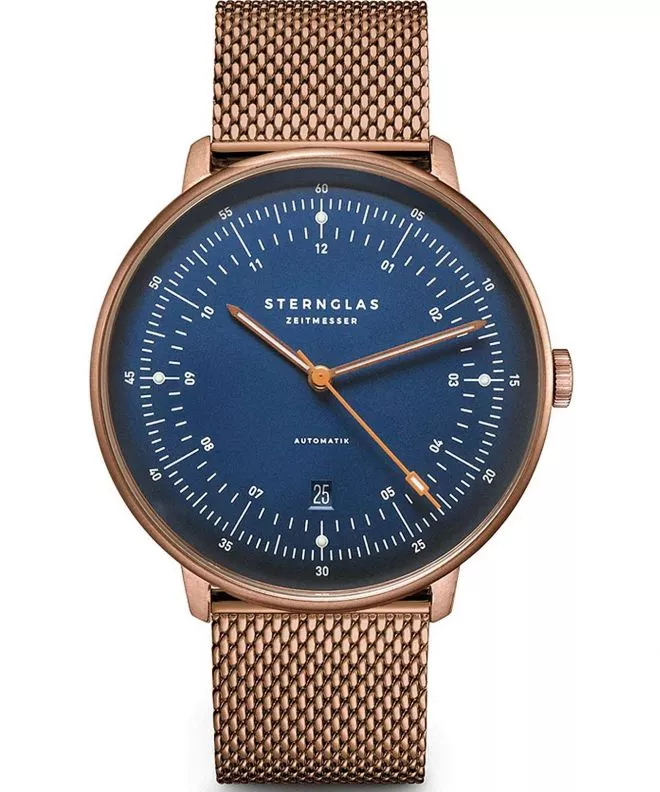 Zegarek męski Sternglas Hamburg Dark Blue Automatic S02-HH27-MI11