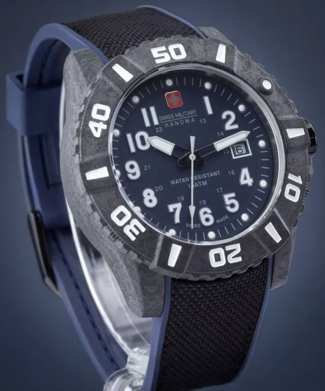 Zegarek męski Swiss Military Hanowa Black Carbon 06-4309.17.003