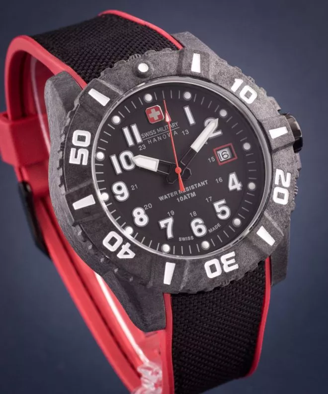 Zegarek męski Swiss Military Hanowa Black Carbon 06-4309.17.007.04
