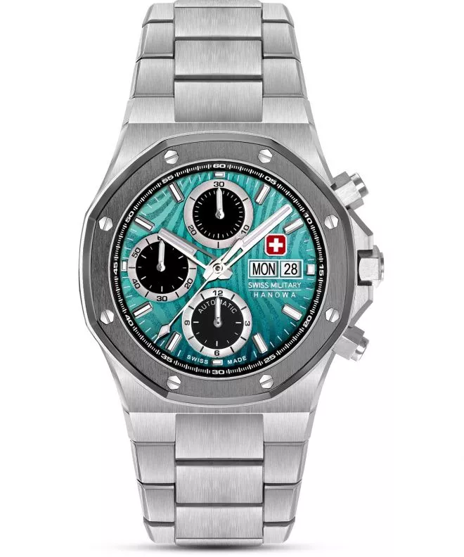 Zegarek męski Swiss Military Hanowa Damask Legends Icewater Automatic Chronograph SMWGL0007002