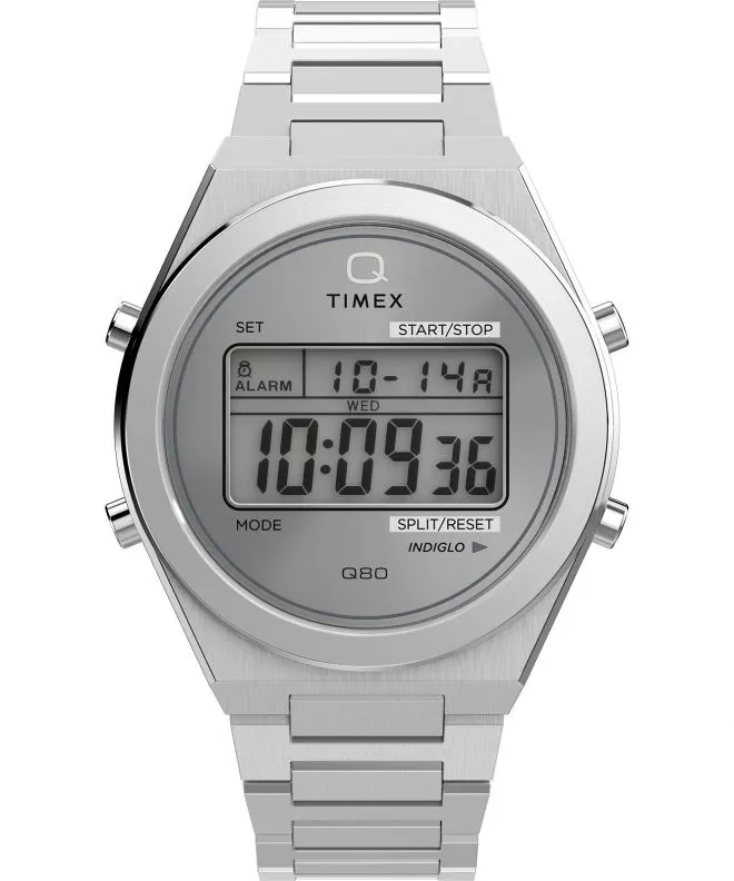Zegarek męski Timex Q Timex® Q80 Continental 39 mm Stainless Steel Bracelet TW2Y09800