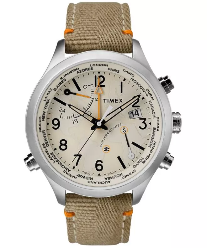TIMEX OUTLET Orologio Analogico Uomo ABT522 – Multicolore, Cinturino In Nastro, Calendario Integrato