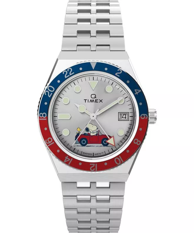 Zegarek męski Timex X Peanuts® Q Timex® GMT TW2W83300