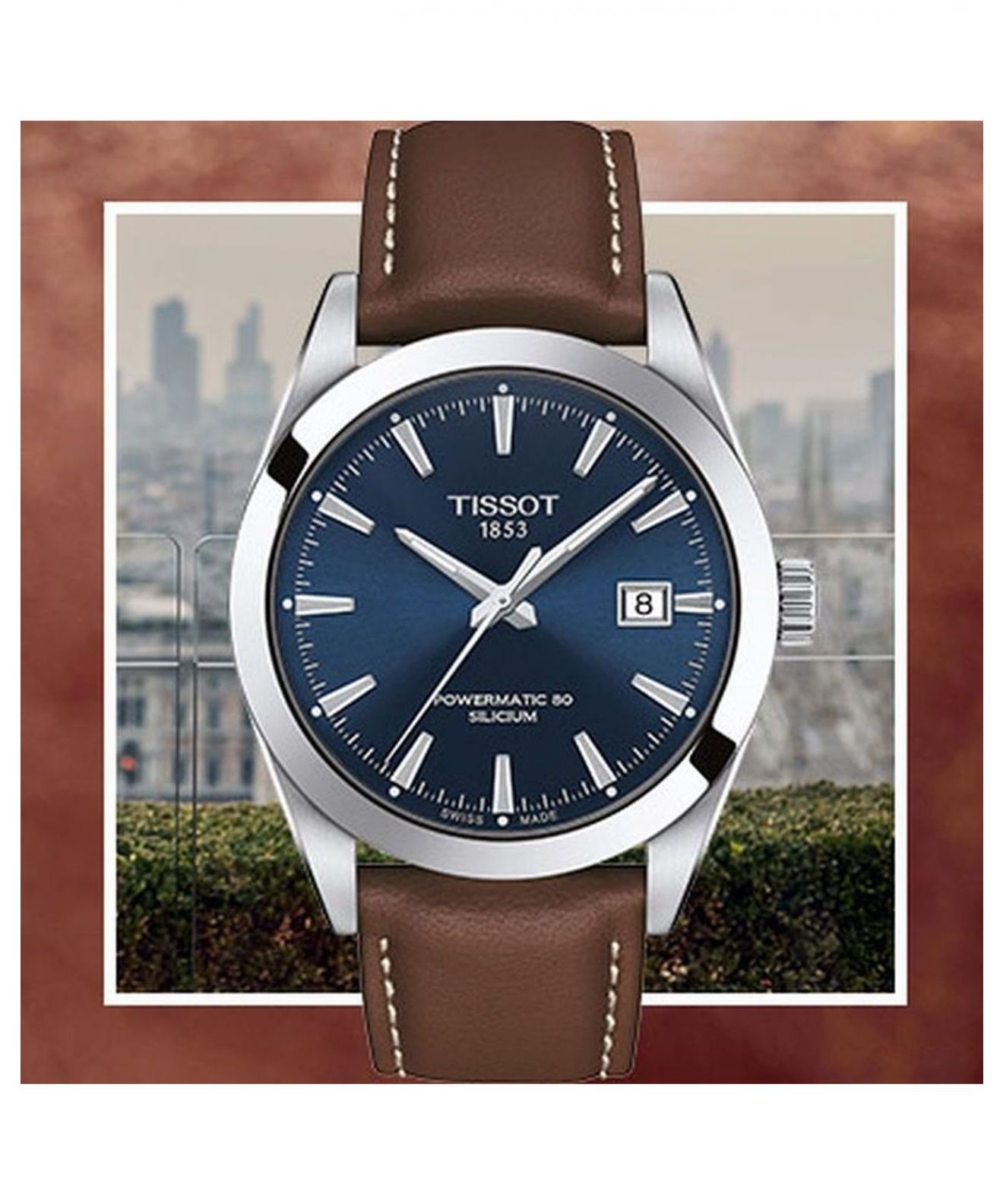 El Tissot Gentleman Powermatic 80 Silicium T127.407.11.051.00 con todo