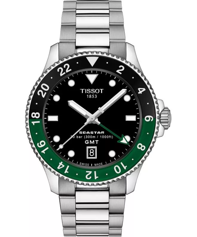 Tissot Seastar 1000 Quartz GMT – Orologio Subacqueo 40mm – Acciaio 316L – Movimento Svizzero Al Quarzo – 30 Bar (300 M)