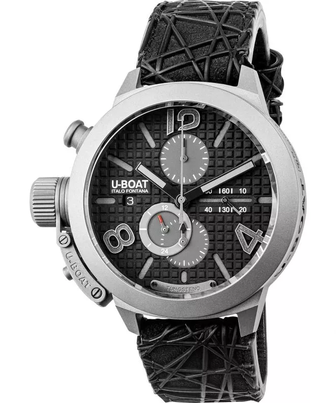 Zegarek męski U-BOAT Classico 45 Titanium Tungsten Black Chronograph Automatic Limited Edition 3004