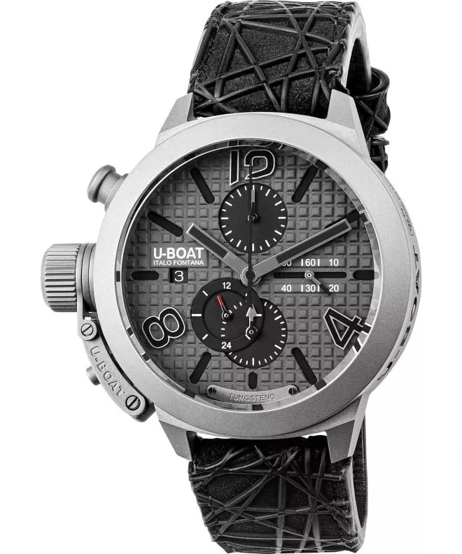 Zegarek męski U-BOAT Classico 45 Titanium Tungsten Gray Chronograph Automatic Limited Edition 3002