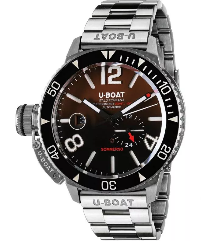 Zegarek męski U-BOAT Sommerso Ceramic Bordeaux 9521/MT