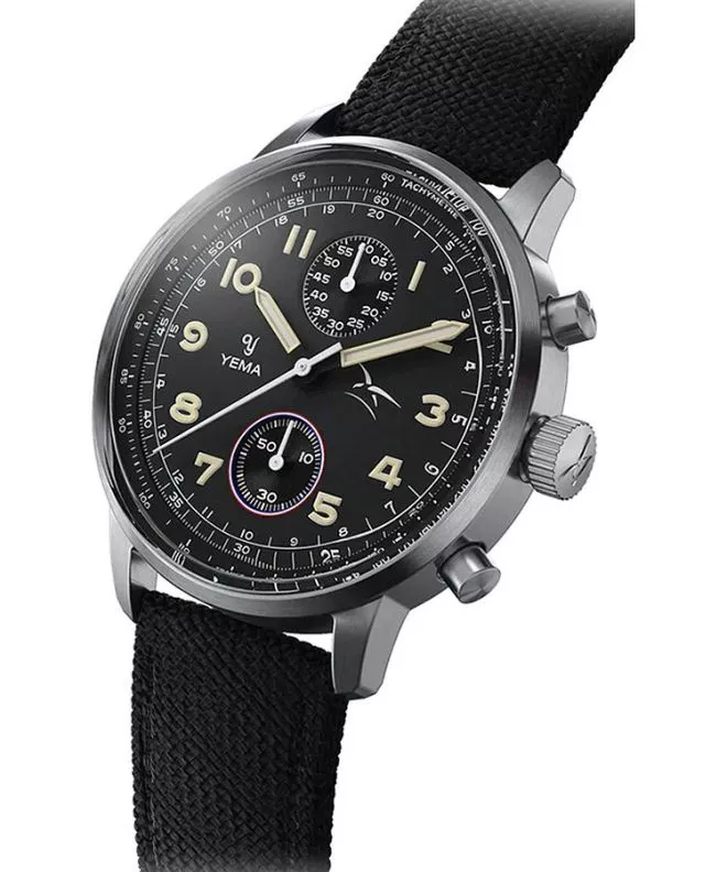 Zegarek męski Yema Flygraf Bi-Compax French Air Force Chronograph YMHF1582AA-AA