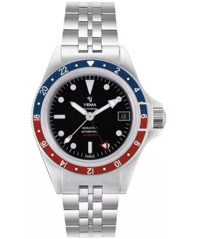 Zegarek męski Yema Superman 500 GMT Pepsi YGMT22B41-AMS