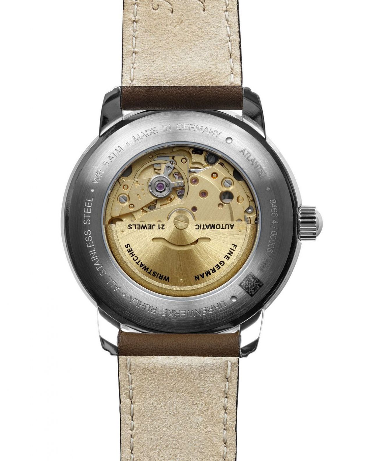 Orologio Da Uomo Zeppelin 8466-4 – Cassa Acciaio, Quadrante Verde, Cinturino In Pelle Marrone, Calendario - 3